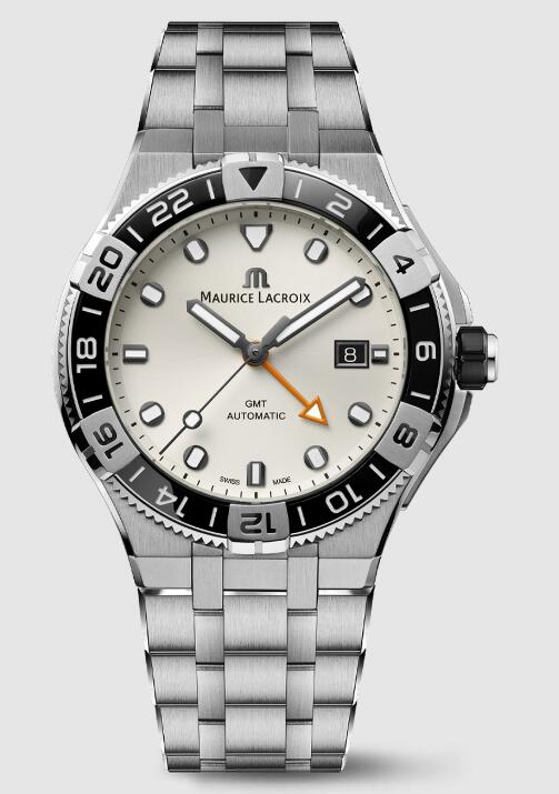 Review Best Maurice Lacroix AIKON AUTOMATIC VENTURER GMT AI6158-SS002-130-1 Replica watch
